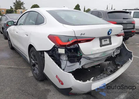 2024 BMW I4 Gran Coupe Edrive40 z USA, uszkodzony, nr VIN WBY73AW06RFR80412